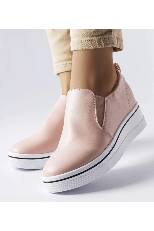 Nazúvacie klinové tenisky Francoeur Pink