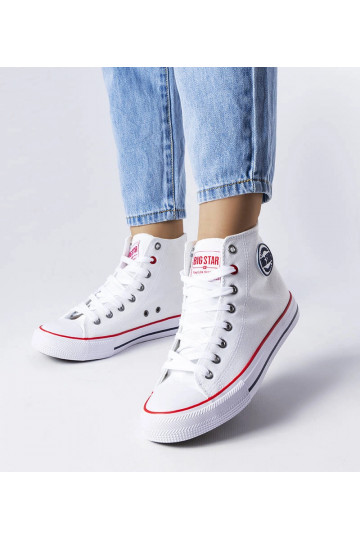 Biele vysoké tenisky...