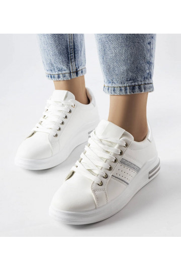 Biele tenisky na platforme...