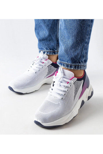 Biele a tmavomodré športové...