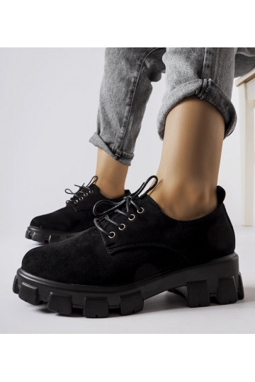 Čierne ploché topánky Cloutier