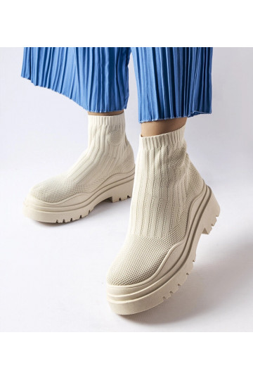 Béžové vysoké tenisky Marks 2