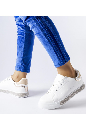 Bielo-béžové tenisky so...