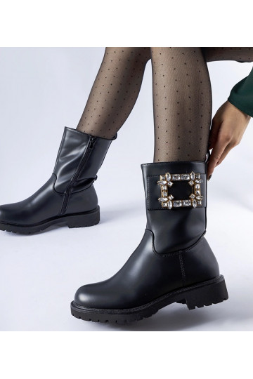 Čierne členkové čižmy... 2