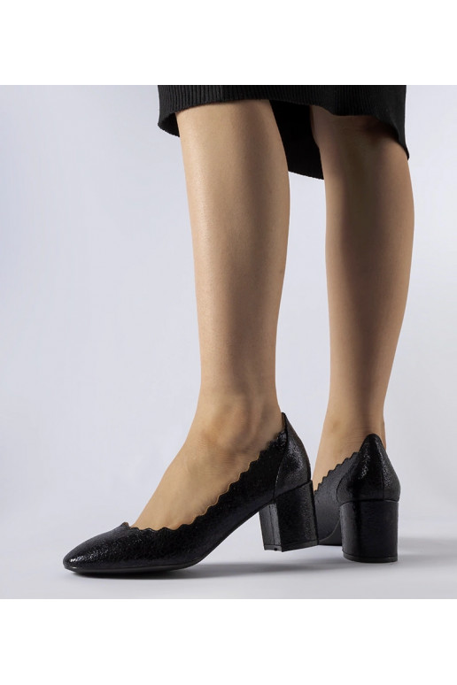 Čierne lodičky s blokovým podpätkom...