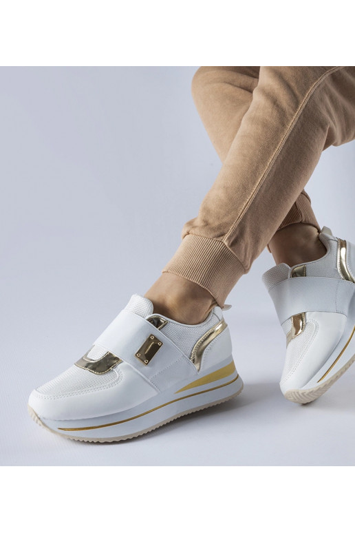 Sages biele nazúvacie tenisky na...