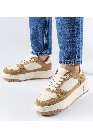 Béžovo-biele tenisky Pomona... 2