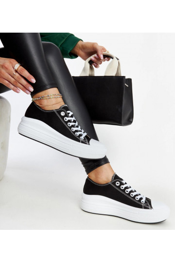 Čierne tenisky na hrubej... 2