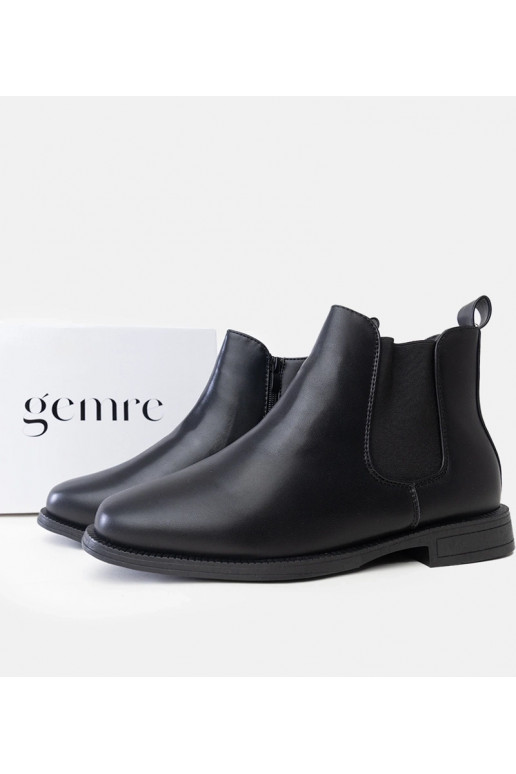 Čierne pánske čižmy Chelsea s...