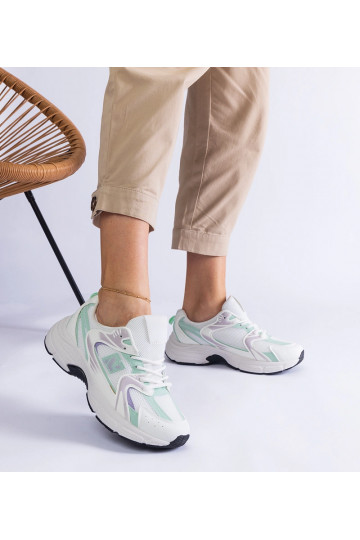 Bielo-zelené dámske... 2