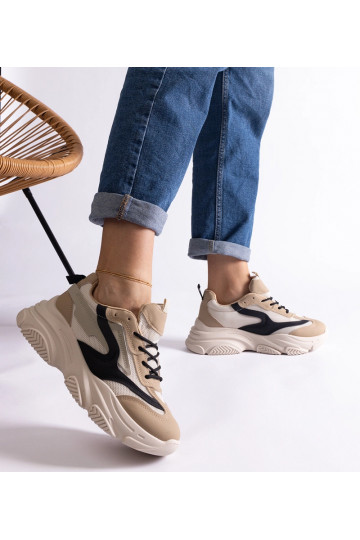 Béžovo-čierne dámske... 2