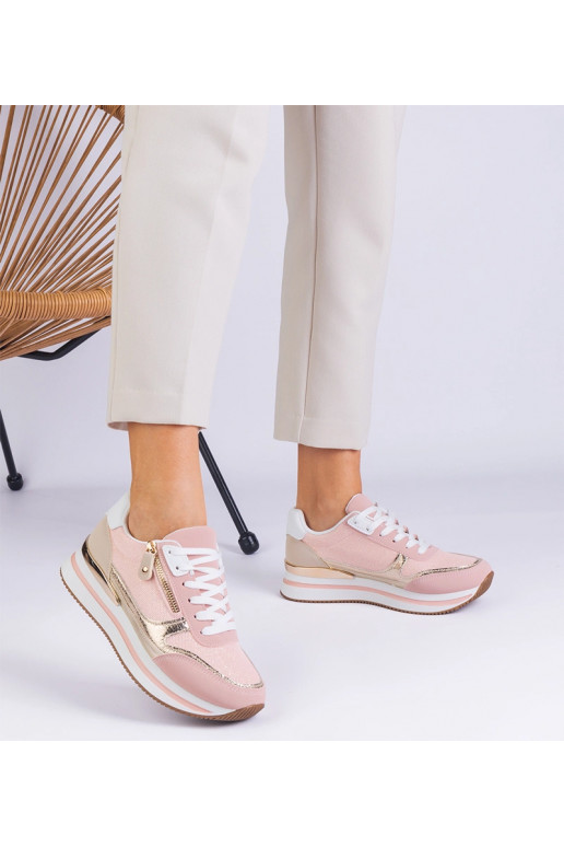 Ružové športové tenisky na platforme...