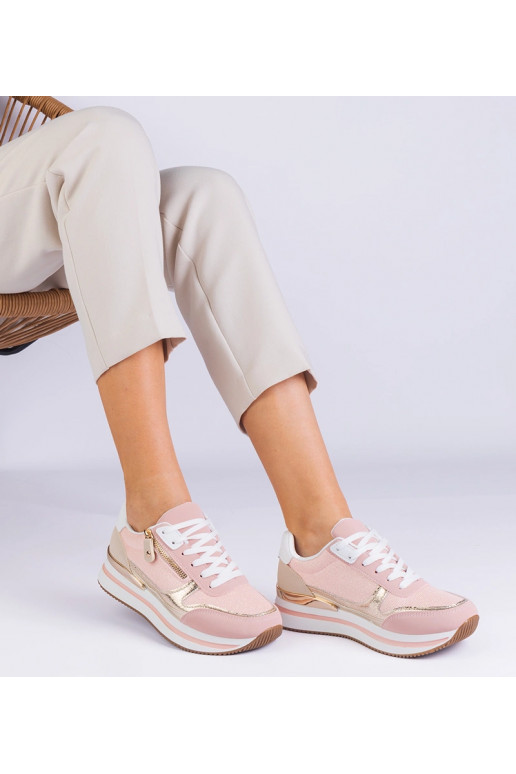 Ružové športové tenisky na platforme...