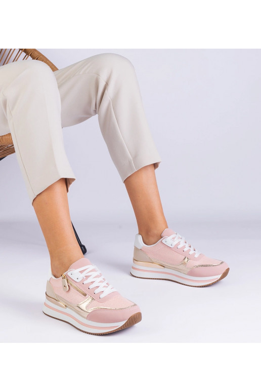 Ružové športové tenisky na platforme...