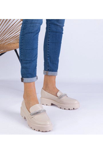 Béžové dámske mokasíny... 2