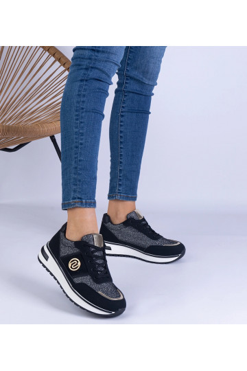 Čierne lesklé tenisky so... 2