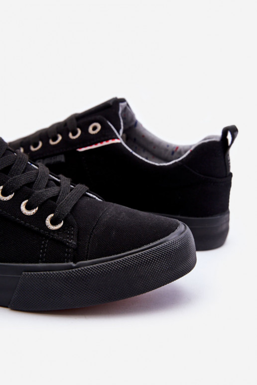 Nízka pre mužov materiál bežná obuv Big Star KK174002 čierna