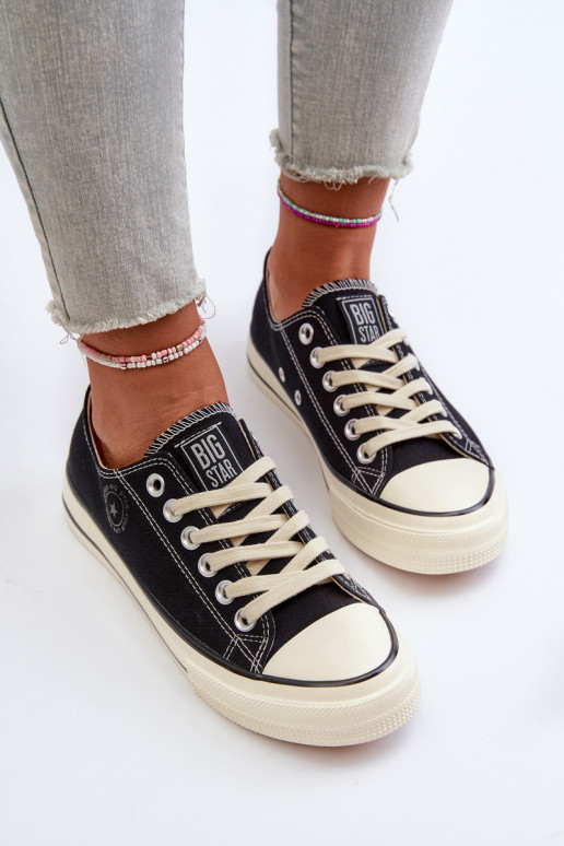 Nízka Bežná obuv Big Star NN274269 čierna Nízka Bežná obuv Big Star NN274269 čierna