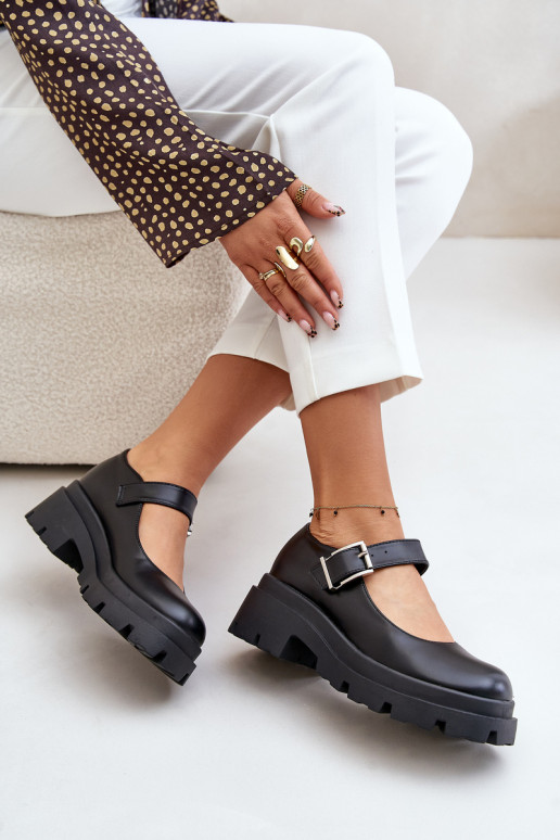 Pánske topánky so sponami čiernej...