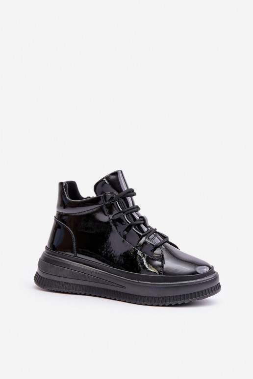 Športové topánky s lakovaným efektom...