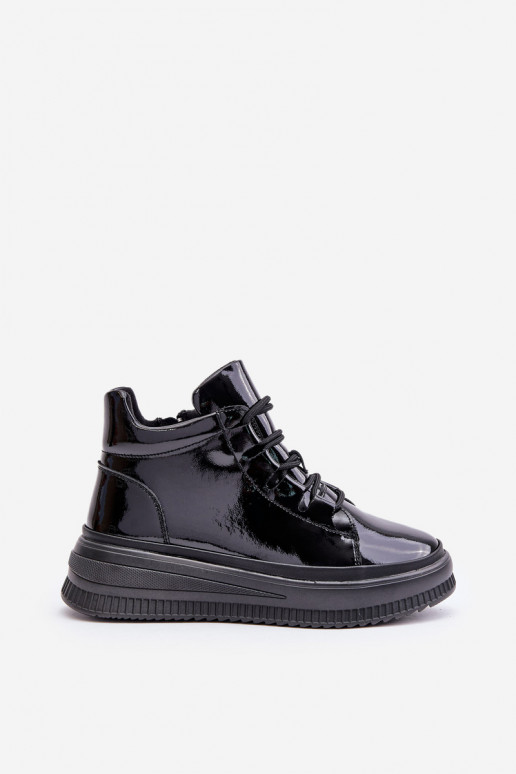 Športové topánky s lakovaným efektom...