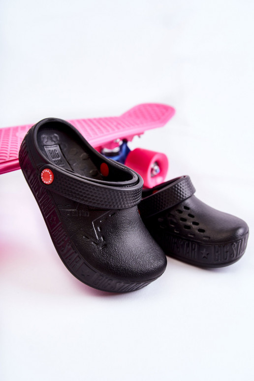 deti Ľahké papuče Crocs Big Star II375001 čierna