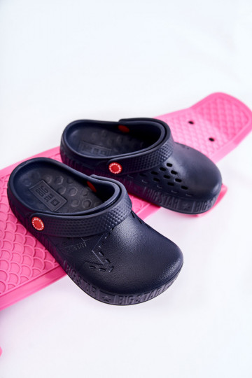 deti Ľahké papuče Crocs Big Star II375002 tmavomodrá 2