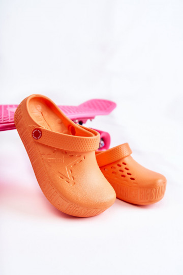 deti Ľahké papuče Crocs Big Star II375008 oranžová