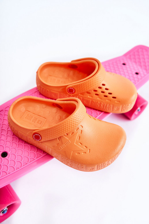 deti Ľahké papuče Crocs Big Star II375008 oranžová deti Ľahké papuče Crocs Big Star II375008 oranžová