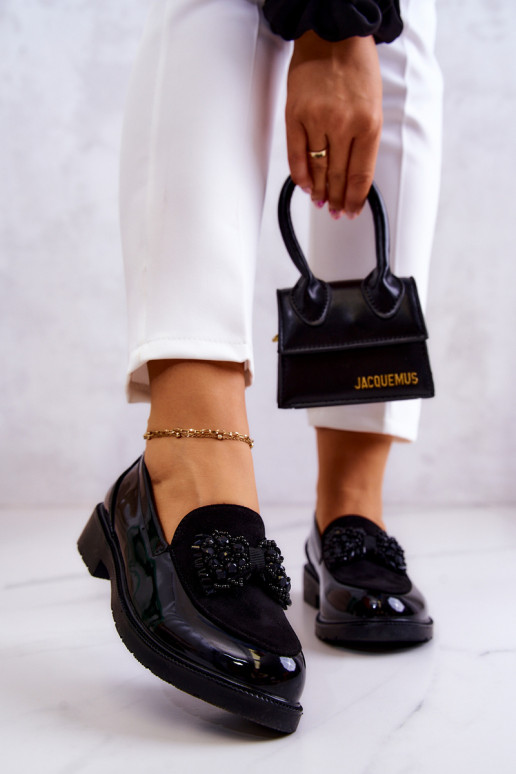 Elegantný štýl Lakované mokasíny Mokasíny čierna Belize Elegantný štýl Lakované mokasíny Mokasíny čierna Belize