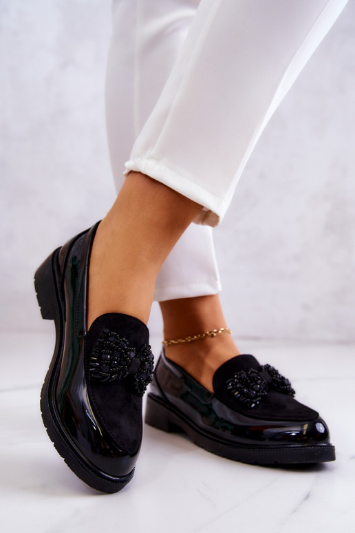 Elegantný štýl Lakované mokasíny Mokasíny čierna Belize Elegantný štýl Lakované mokasíny Mokasíny čierna Belize