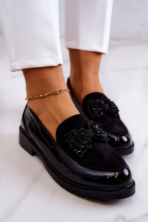 Elegantný štýl Lakované mokasíny Mokasíny čierna Belize Elegantný štýl Lakované mokasíny Mokasíny čierna Belize