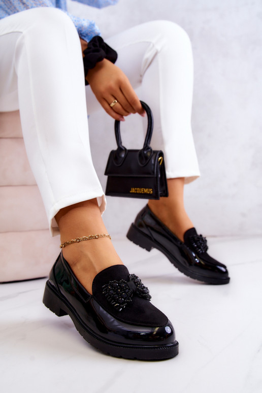 Elegantný štýl Lakované mokasíny Mokasíny čierna Belize Elegantný štýl Lakované mokasíny Mokasíny čierna Belize