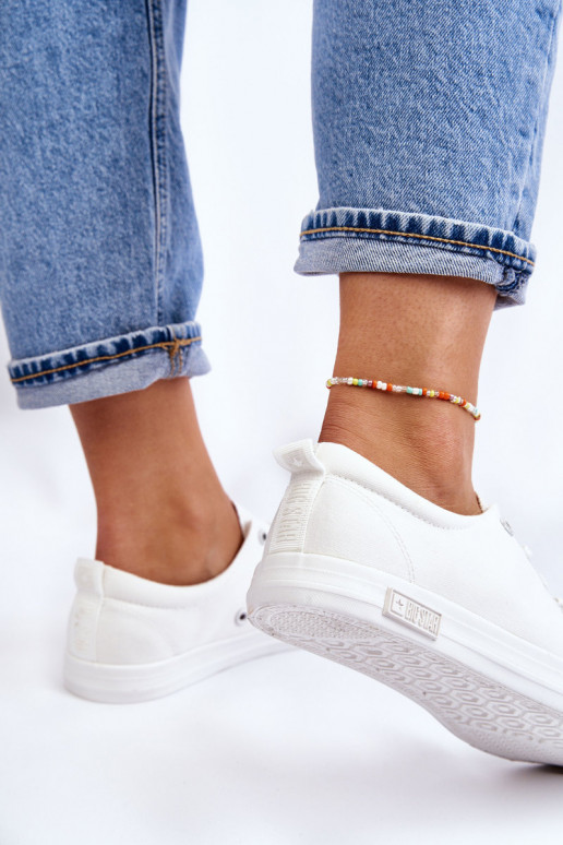 Dámske Hladký ploché tenisky Big Star LL274058 biela farba