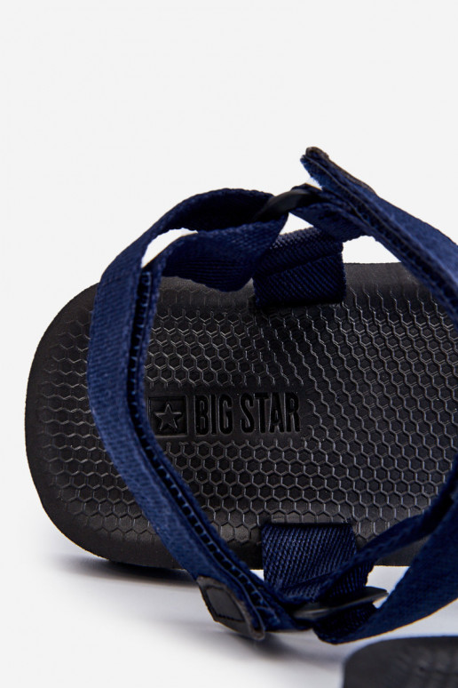 pánske sandále s lepiacimi spojkami Big Star DD174718 tmavomodrá pánske sandále s lepiacimi spojkami Big Star DD174718 tmavomodrá
