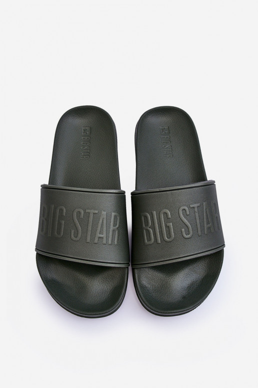 Ľahké penové šľapky pánske Big Star MM174324 khaki farby Ľahké penové šľapky pánske Big Star MM174324 khaki farby