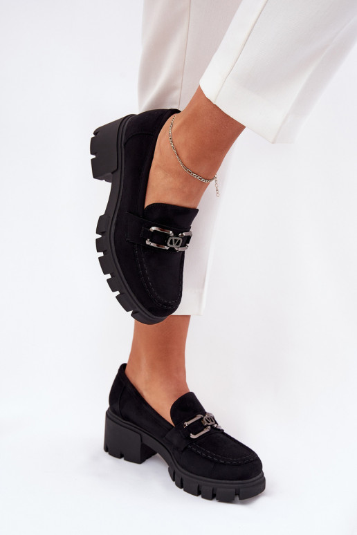 z eko semišuoIne topánky Dámske s ozdobami Vinceza 39921 čierna