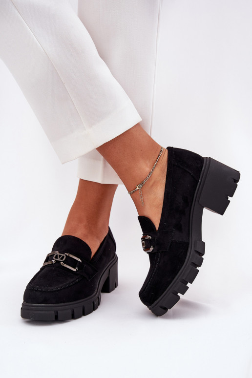 z eko semišuoIne topánky Dámske s ozdobami Vinceza 39921 čierna