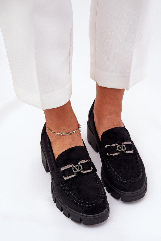 z eko semišuoIne topánky Dámske s ozdobami Vinceza 39921 čierna