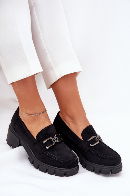 z eko semišuoIne topánky Dámske s ozdobami Vinceza 39921 čierna