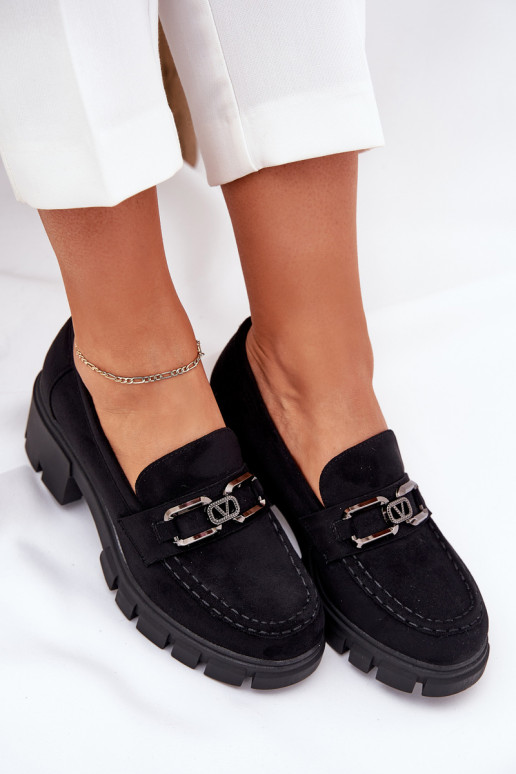 z eko semišuoIne topánky Dámske s ozdobami Vinceza 39921 čierna