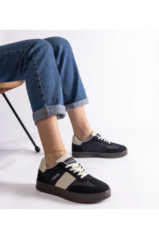 Čierne tenisky na platforme s...