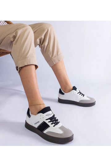 Biele tenisky na platforme...