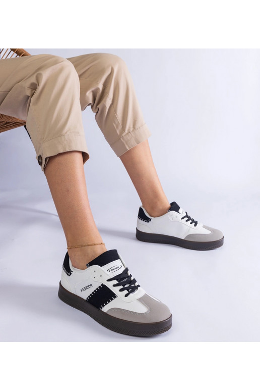 Biele tenisky na platforme s...