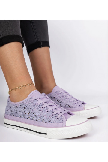 Fialové dámske ażurowé... 2