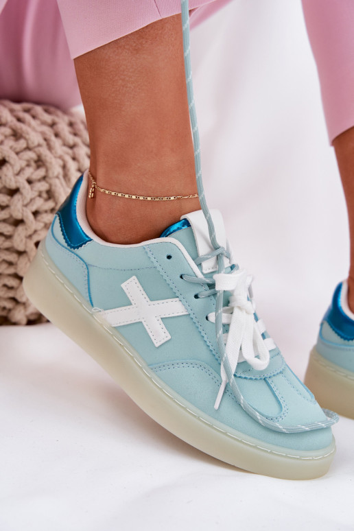 Nízka tenisky Dámske so vzormi leopardej kožušiny mätové farby Zelevelis