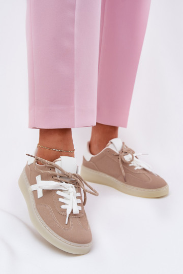 Nízka tenisky Dámske béžová Zelevelis