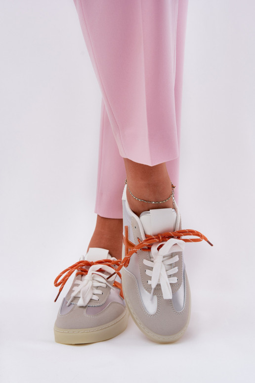 Nízka tenisky Dámske strieborná farba Zelevelis