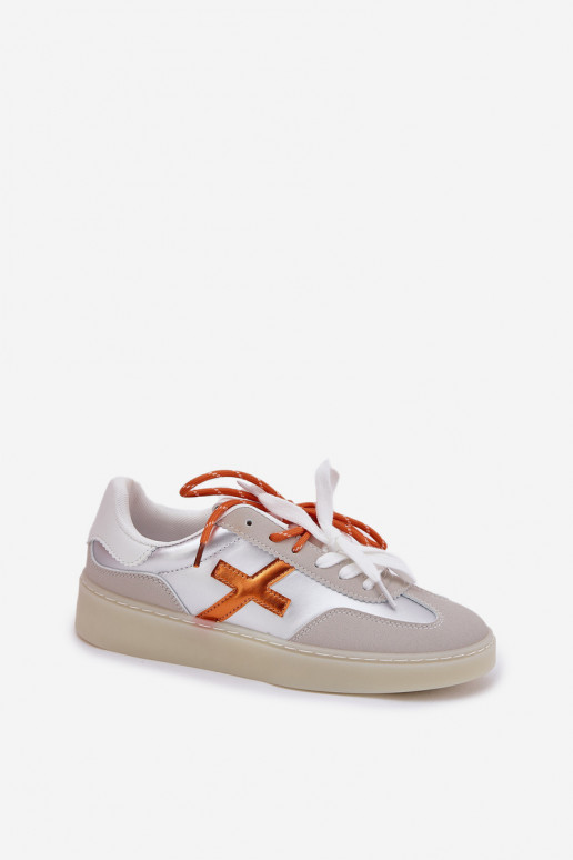 Nízka tenisky Dámske strieborná farba Zelevelis