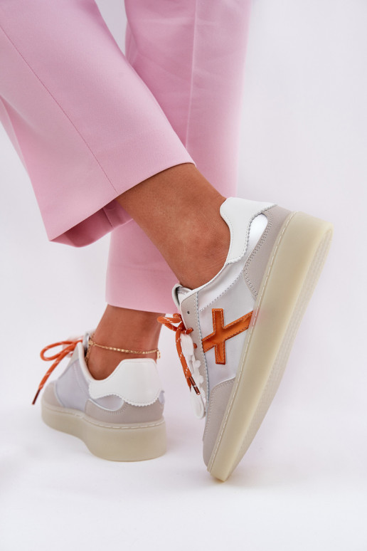 Nízka tenisky Dámske strieborná farba Zelevelis